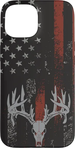 Vista 6 de Funda para iPhone 16 con la bandera americana de cola blanca ciervo Buck Hunting USA FLAG Hunter