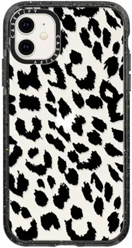 Vista 113 de Funda Impact de CASETiFY para iPhone 11 - Tiempo A Solas de Esther Kim - Negro Claro