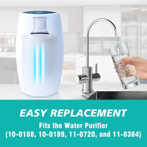 Vista 2 de 2 Pack 100186 Replacement Filter Cartridge Compatible with Amway espring Water Filter System, High-Precision Filter element, Retains Beneficial