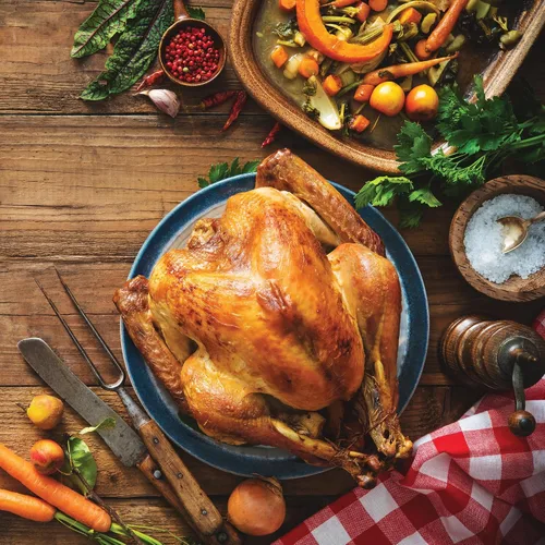 Vista 4 de HIC Kitchen Kit de lacer de pavo de vacaciones para asar, cordel de carnicero de algodón, pasadores de acero inoxidable reutilizables, para enroscar