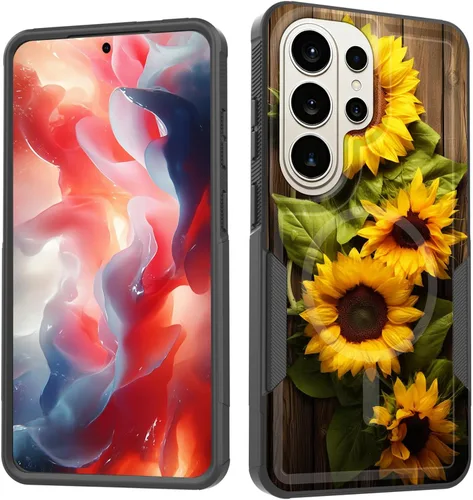 Vista 182 de Funda magnética para Galaxy A16 5G, [compatible con MagSafe] [protección contra caídas de grado militar] Funda resistente a prueba de golpes