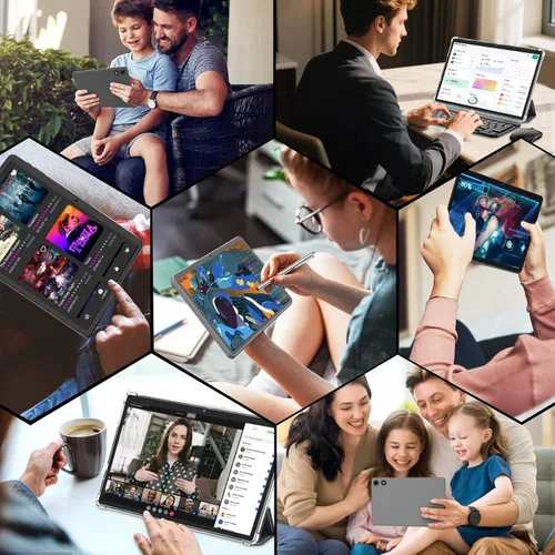Vista 8 de 2026 AI Android 15 Tablet con teclado, 26GB+256GB+2TB Expandir (verde) 10 Inch Tablet PC with Gemini AI, Octa-Core, 8000mAh, 5G WiFi, Widevine L1