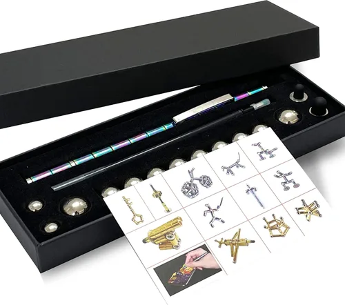 Vista 3 de Bolígrafo Fidget Magnético, Juguetes Fidget Geniales, Regalo para Chicos Adolescentes, Juguetes Fidget - Perfecto para Alivio del Estrés y Enfoque