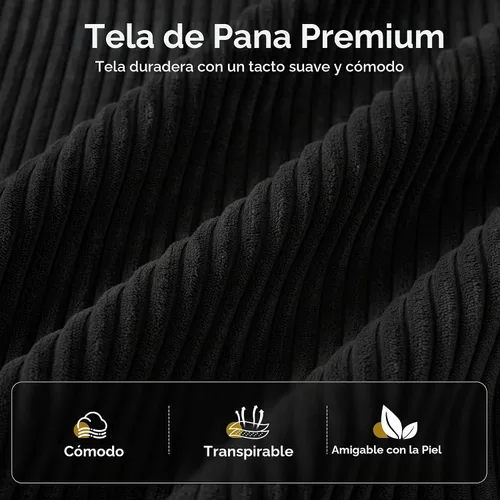 Vista 9 de MAXYOYO Sofá cama plegable, sofá biplaza convertible sin hueso con almohada Negro