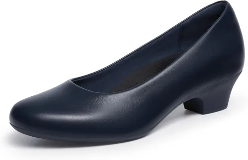 Vista 12 de DREAM PAIRS Zapatos de vestir con soporte de arco de tacón bajo para mujer Negro