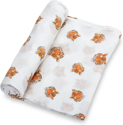 Vista 13 de LollyBanks Manta para Envolver, Mantas de Muselina 100% Algodón para Niños y Niñas, Manta de Recepción para Recién Nacido Grande de 47 x 47