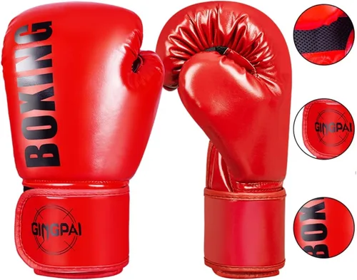 Vista 3 de Boxing Gloves,Training Gloves for Child,Adults Boxing Training,Kickboxing, Muay Thai, MMA PU Leather