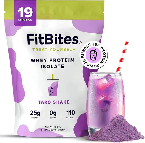 Vista 7 de Proteína en polvo de aislado de suero 100% (Matcha Latte), 5.9g de BCAA, sin gluten, sin azúcar, de rápida absorción y fácil digestión