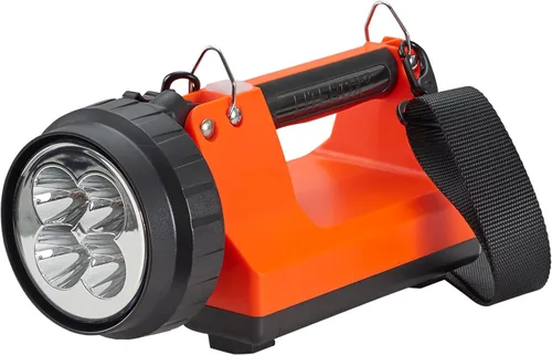 Vista 9 de Streamlight 45851 E-Spot LiteBox 1500-Lumen 110000 Candela Linterna de haz puntual recargable con carga CA/CC, correa de hombro resistente y estante