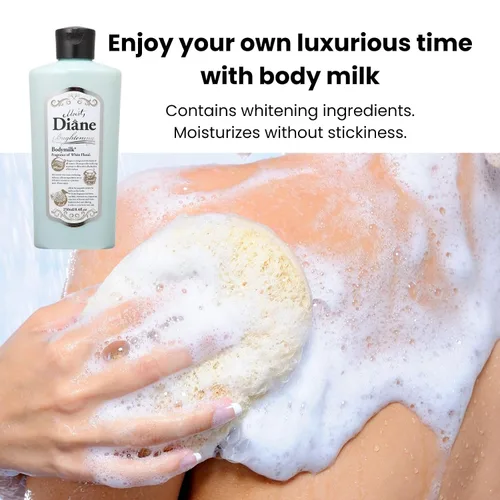 Vista 3 de Moist Diane Bodymilk Fragancia de leche corporal floral blanca para unisex, 8.4 onzas