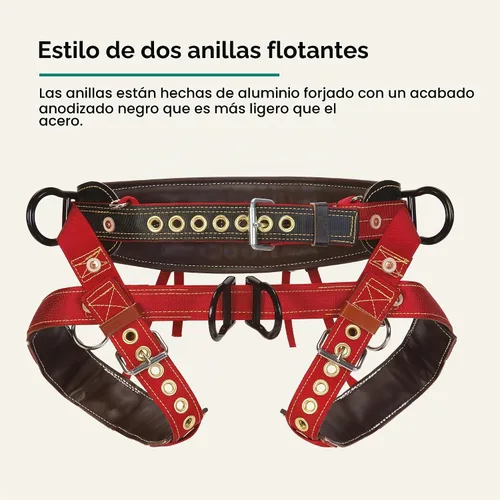Vista 3 de Weaver Leather WLC 560 2 Dee flotante con correas acolchadas de nailon para las piernas