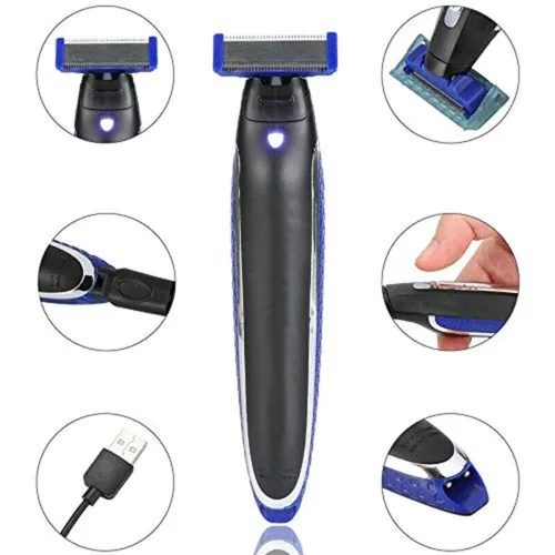 Vista 3 de Afeitadora Electrica Solo Patillera Recargable Barbera 3 Modos Micro Touch