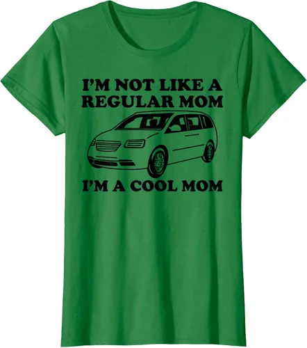 Vista 42 de Camiseta divertida de mamá con texto en inglés "I'm Not Like A Regular Mom I'm A Cool Mom", Blanco, S
