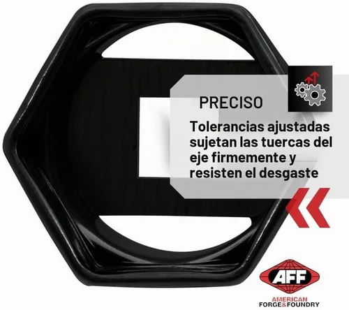 Vista 2 de AFF Tuerca de bloqueo de rodamiento de rueda motriz de 3/4" (disponible en 6 u 8 puntos y varios tamaños)