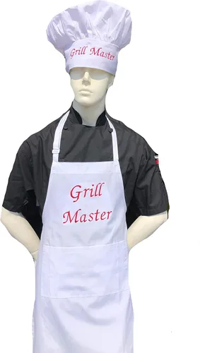 Vista 10 de CHEFSKIN Hermoso delantal de chef Grill Master Chef Regalo profesional