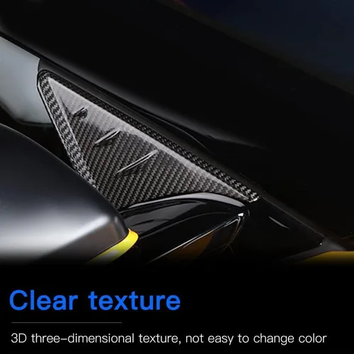 Vista 9 de para el panel de cubierta del espejo retrovisor de pilar A de fibra de carbono para GR Supra A90 A91 (2019 a 2025) Cubiertas triangulares