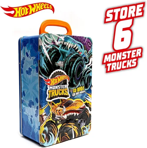 Vista 8 de Hot Wheels Monster Trucks - Estuche de almacenamiento para 6 camiones Monster o 25 coches