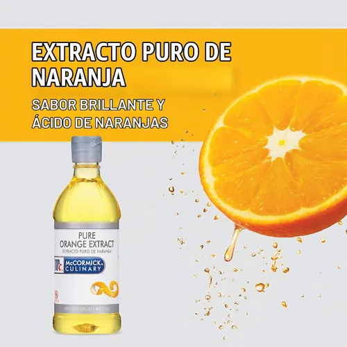 Vista 7 de McCormick Culinary - Extracto puro de naranja, 16 fl oz - Una botella de 16 onzas líquidas de saborizante de naranja para hornear, pasteles