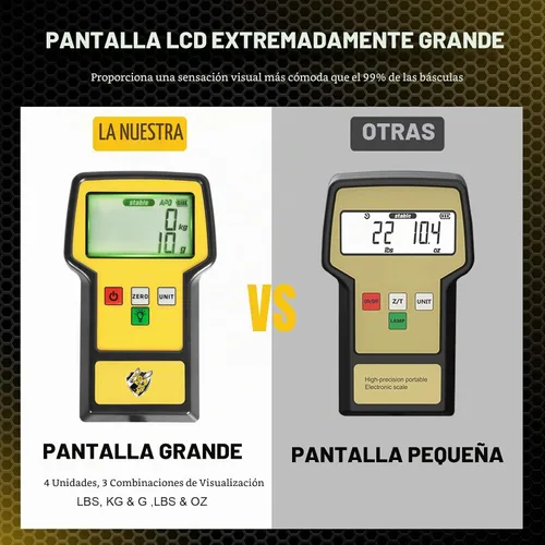 Vista 2 de Báscula de refrigerante 110 libras HVAC Freon Scale Pantalla LCD Ultra-Grande Escala de carga electrónica de refrigerante de alta precisión