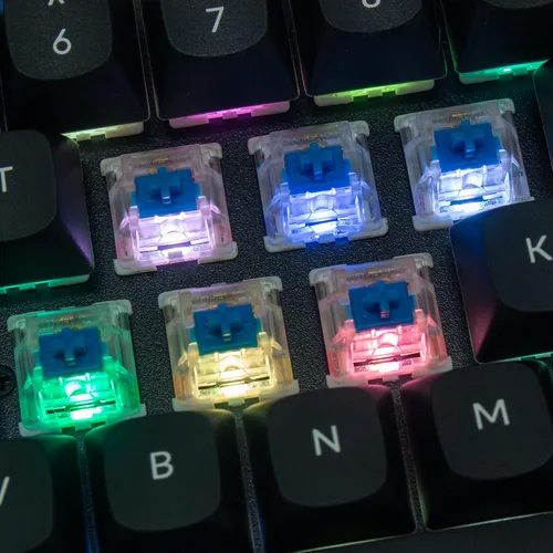 Vista 8 de Keychron K8 Pro Teclado mecánico inalámbrico personalizado QMKVIA programable Bluetoothretroiluminación RGB con cable sin llave con interruptor