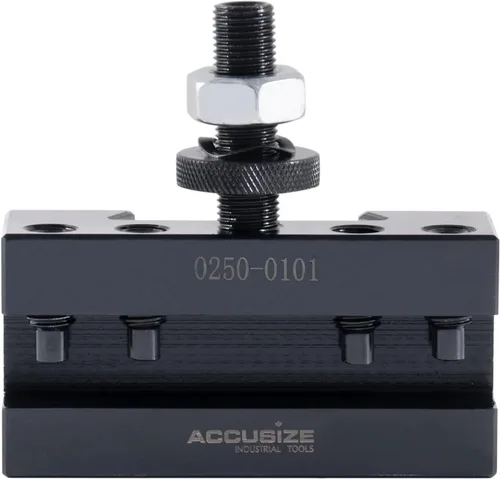 Vista 13 de Accusize Industrial Tools - Soporte de herramientas de cambio rápido estilo CA para torneado y roscado, para herramientas de torneado de 1 pulgada