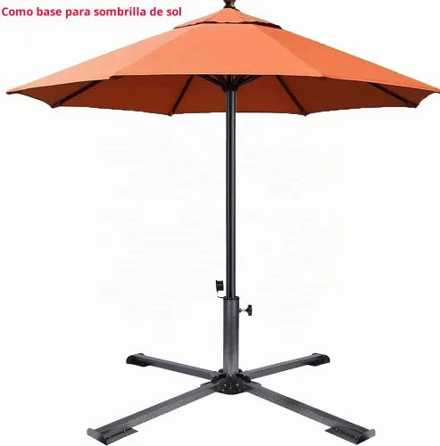 Vista 7 de Soporte de anclaje plegable para patio, ajustable, portátil, anclaje de playa, hierro templado, resistente, soporte para sombrilla de patio al aire