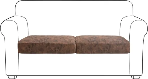 Vista 17 de Yates Home Funda de cojín de piel sintética para sofá, impermeable, elástica, para asiento de caravana, sofá biplaza, protector de muebles, funda