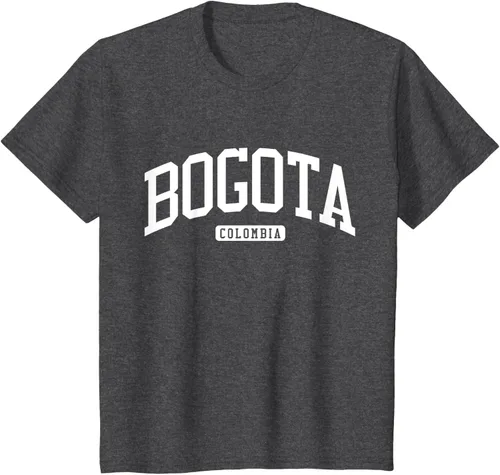 Vista 36 de Camiseta estilo universitario de Bogotá Colombia, Negro
