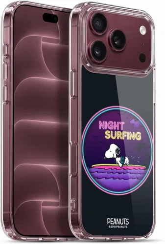 Vista 69 de Head Case Designs Snoopy Aloha Disco - Funda de gel con licencia oficial de Peanuts Surf [protección de grado militar] compatible con Apple iPhone