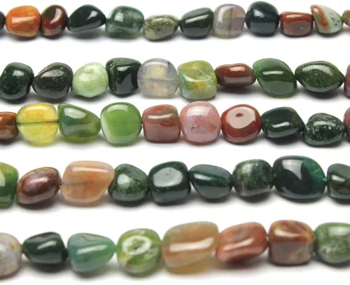 Vista 25 de MJDCB Cuentas de piedra de forma irregular natural de 8-10 mm, turquesa de África, piedras preciosas para sanación energética, para hacer joyas