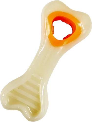 Vista 8 de Nylabone Hueso de Nuca Bone Pop-In Juguetes de Golosinas Poderosas para Perros, Juguetes Interactivos Dispensadores de Golosinas y Enriquecimiento
