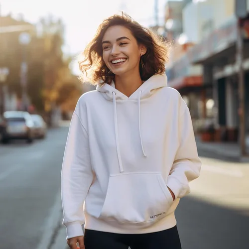 Vista 4 de BETTERCHIC Sudadera casual con capucha para mujer, forro polar cepillado suave, talla S-2XL