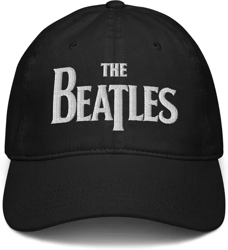 Vista 2 de The Beatles Gorra de béisbol ajustable con logotipo blanco