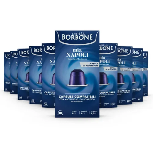 Vista 20 de Caffè Borbone Cápsulas de aluminio 100% arábica compatibles con máquinas originales Nespresso, tostado medio, 100