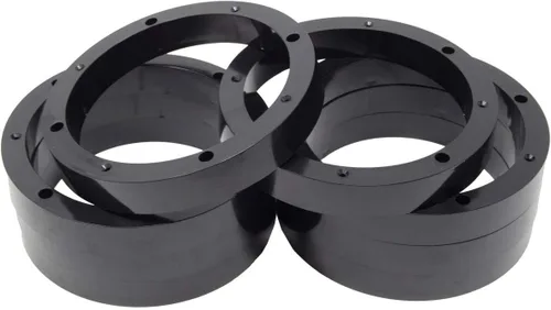 Vista 6 de 2 pares de anillos espaciadores de altavoz de plástico de 6.5" - Adaptador de montaje de instalación personalizada de rango medio para subwoofer