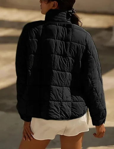 Vista 9 de Bianstore Chaqueta acolchada ligera y de gran tamaño para mujer, abrigo acolchado casual