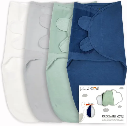 Vista 14 de Mama Cheetah Saco de envolver para bebés prematuros, saco de dormir orgánico para bebés prematuros, manta para envolver prematuros, envolturas