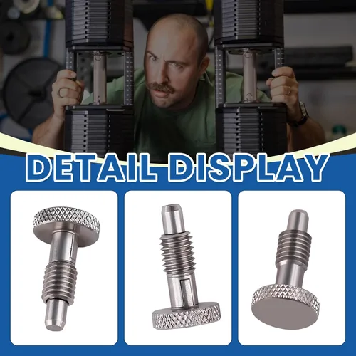 Vista 3 de Perilla moleteada de resorte compatibles con mancuernas ajustables Rep X Pepin Fast Series, kit de piezas de mancuernas ajustables, no se adapta a