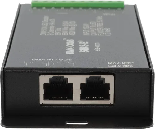 Vista 4 de SIRS-E DMX-CON6 LED DMX decodificador 6 canales RGB controlador 6A/CH, 12-24V DC, 432-864W