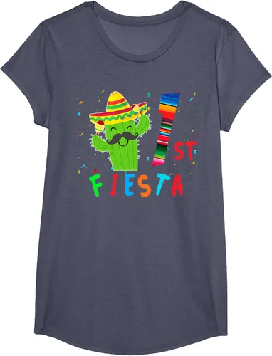 Vista 14 de Camiseta mexicana para fiesta temática de cumpleaños a juego, Negro, S