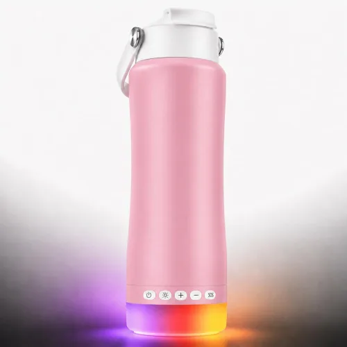 Vista 13 de Stainless Steel Water Bottle with Camping Lantern & Night Light