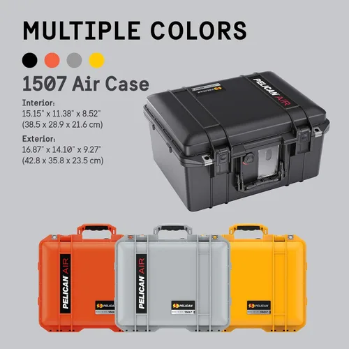 Vista 12 de Pelican Funda Air 1507 con espuma - Negro