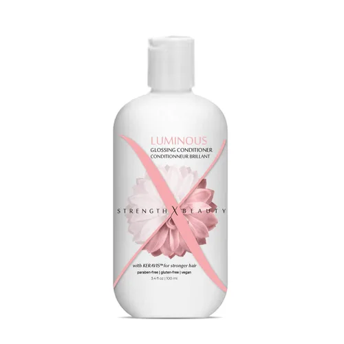 Vista 5 de Acondicionador luminoso brillante - Desenredante instantáneo hidratante para brillo y volumen - Fórmula vegana sin parabenos con Keravis PE