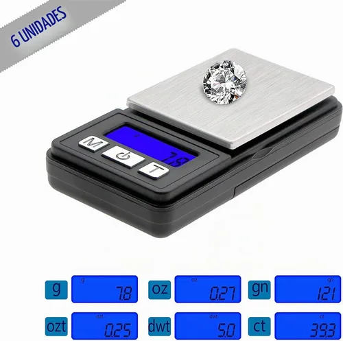 Vista 3 de Fuzion Ultra Mini Scale, 1000g x 0.1g Digital Pocket Scale, Grams and Oz 6 Units, Gram Scale with LCD Display, Tare