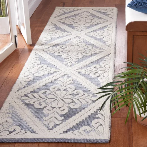 Vista 35 de SAFAVIEH Vermont Collection - Alfombra decorativa de 2 pies 3 pulgadas x 4 pies, color marfil, lana hecha a mano, ideal para zonas de alto tráfico