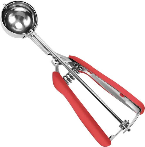 Vista 9 de HOMURE H Cookie Scoop 8 Tablespoon, 4 oz Ice Cream Scoop with Trigger Negro