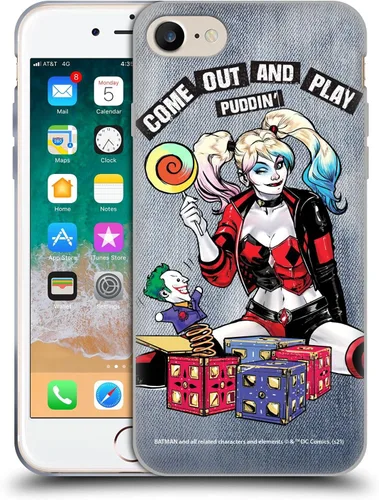 Vista 18 de Head Case Designs Funda de gel suave con licencia oficial de Batman DC Comics Bubblegum Harley Quinn Graphics compatible con Apple iPhone 7