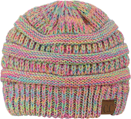 Vista 450 de C.C Trendy Warm Chunky Soft Stretch Cable Knit Beanie