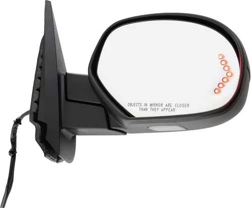 Vista 116 de Kool Vue - Espejo calefactable izquierdo para Chevrolet Silverado 1500 GMC Sierra 1500 2007-2013 plegable eléctrico con luz de señal y lámpara
