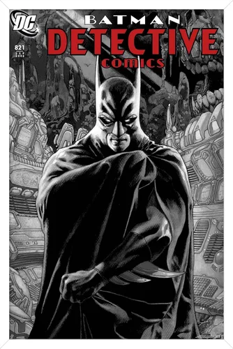 Vista 13 de Trends International DC Comics Batman - Póster de Batman Detective Comics #821 Versión enmarcada Barnwood